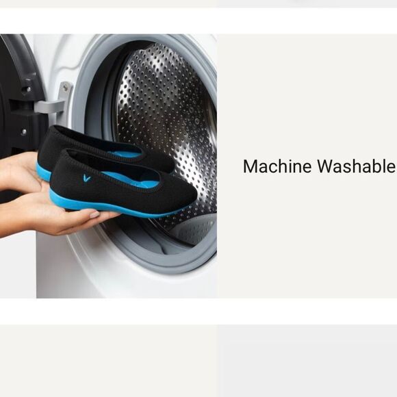 VIVAIA Tamia Walker Lightweight Almond-Toe Flats Black Knit size 43 US 11 - Picture 12 of 13